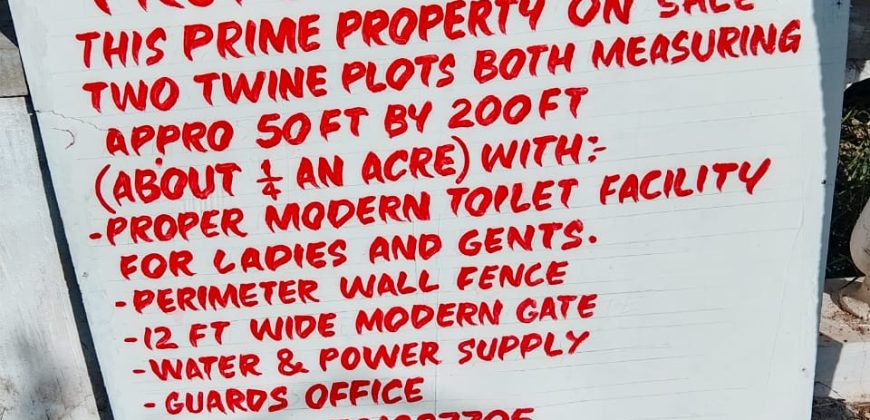 Prime land for sale in Kilifi County – Twin plots with facilities